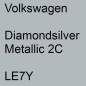 Preview: Volkswagen, Diamondsilver Metallic 2C, LE7Y.